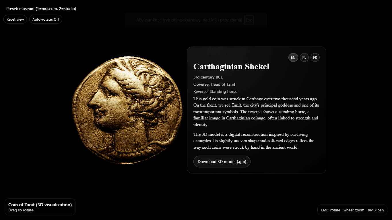 Carthaginian Shekel 3D Viewer