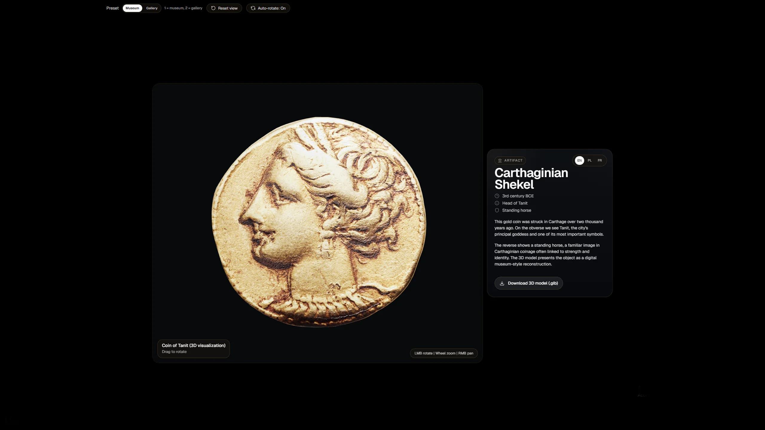 Carthaginian Shekel 3D Viewer
